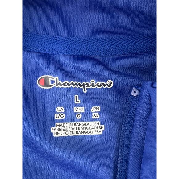 Kansas University Jayhawks Shirt Mens Large Blue Sportswear ¼ Zip Pullover Light - Picture 6 of 10